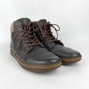 Dr Martens Womens Maelly Brown Leather Ankle Boots Padded Collar US 10 EU 42